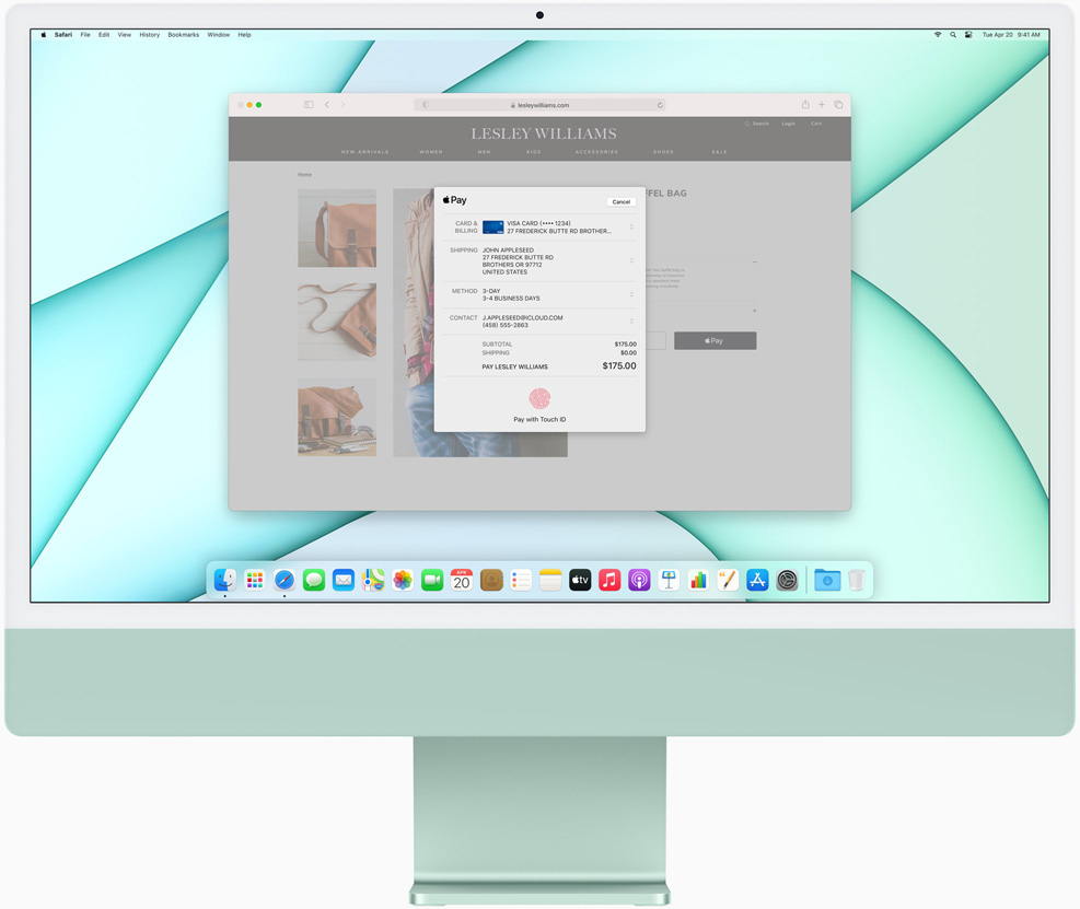 Apple iMac 24" 4.5K M1 Chip 8-Core GPU Magic Keyboard with Numeric Keypad 8GB/256GB