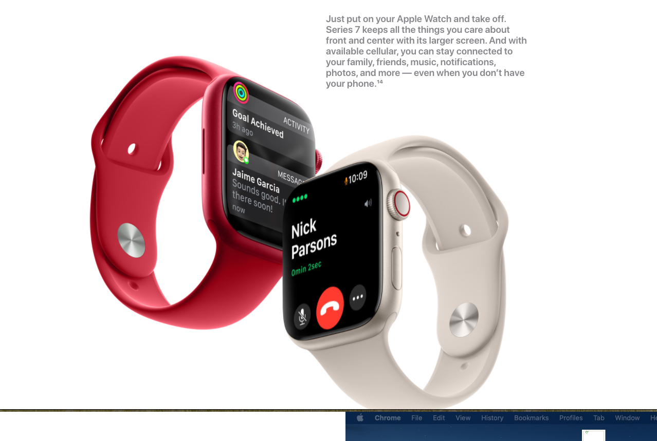 Apple Watch Series 7 Aluminum Sport Band GPS 45mm