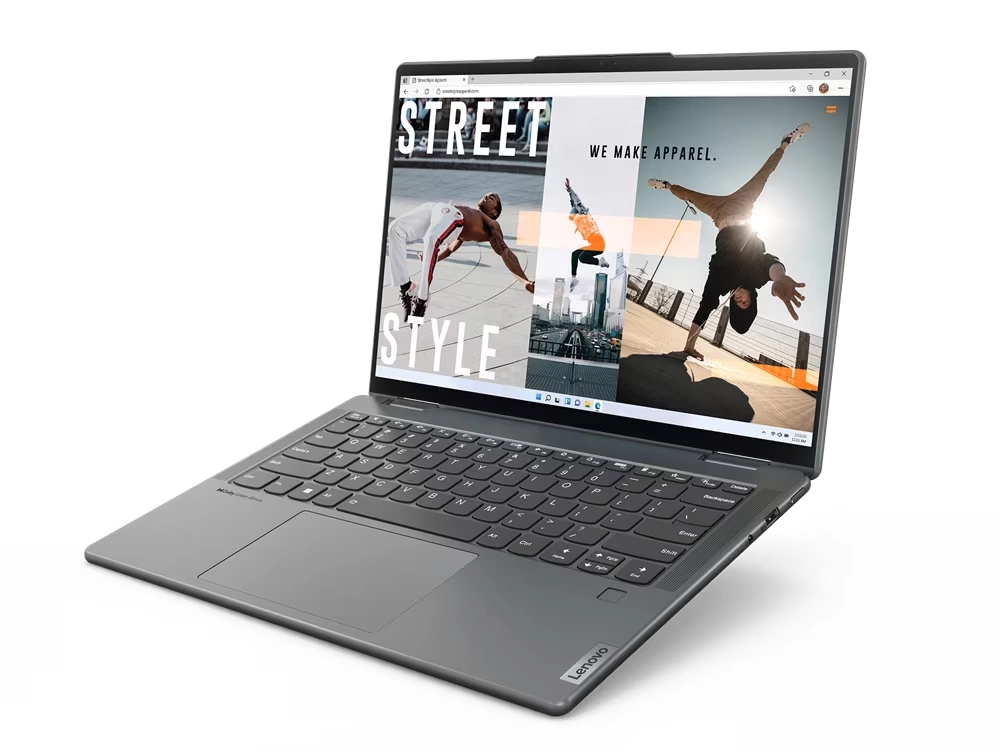 Lenovo Yoga 7 14IAL7, 1.7 GHz Core i7-1255U, 10-core CPU, 4.7 GHz Turbo, 16GB LPDDR5-4800, 512GB NVMe SSD, 14" 2.2K IPS 2240 x 1400 Touchscreen, Stylus Pen Support, 4 Speakers, Dolby Audio, Thunderbolt 4, Windows 11 Home