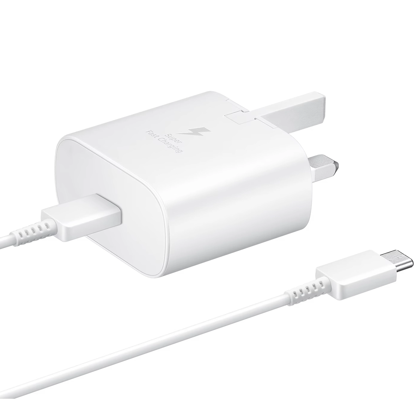 Samsung 25W PD Adapter, USB-C Charger, Power Delivery 3.0 PPS, With Cable