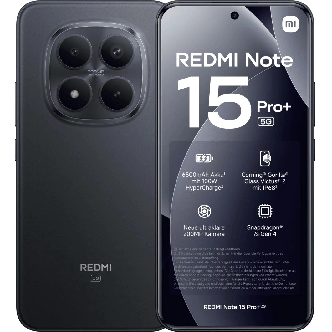 Pellicola Vetro Temperato Per Fotocamera Xiaomi Redmi Note 15 Pro / Pro Plus – Nero, 9H Antigraffio, HD E Senza Bolle